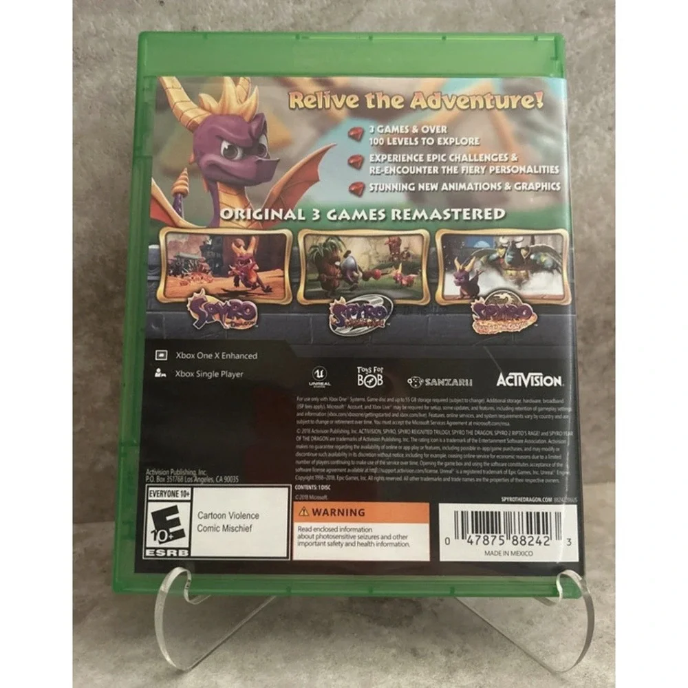 Spyro Reignited Trilogy Xbox One CIB Very Good Condition Tested Working
